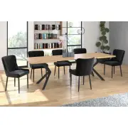 Krzesło fotel pik czarny velvet / czarny MC-15
